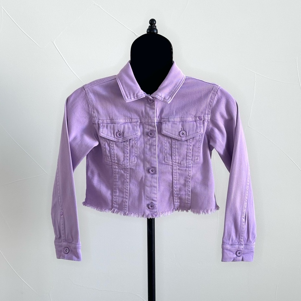 Mayoral- Long Sleeve Purple Denim Jacket, Size 10